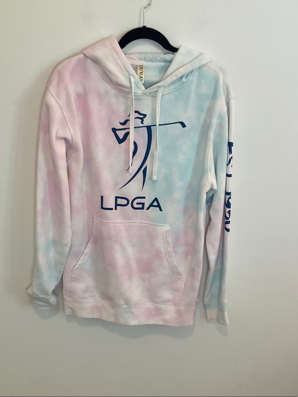 LPGA Women's Pastel Tie-Dye Hoodie - Pink & Blue